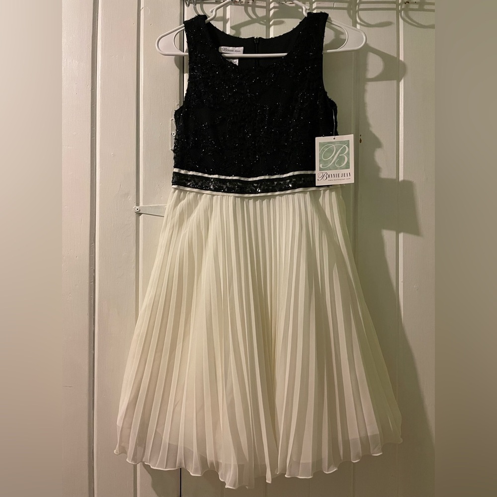 Bonnie Jean sequins and pleated dress size 14 NWT